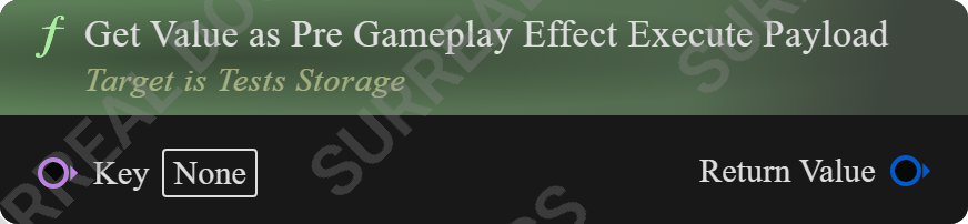 Get Value as Pre Gameplay Effect Execute Payload